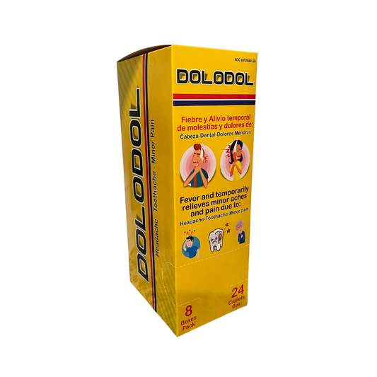 Dolodol to Alleviate Migraine Symptoms Toothache - 8 Boxes (24 Count)